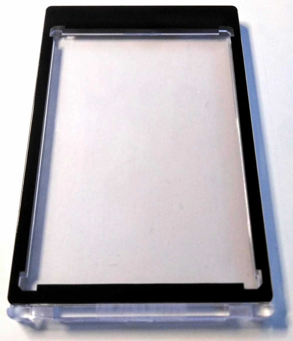 5 x Magnetic Card Holder Black Border 55 PT UV Safe