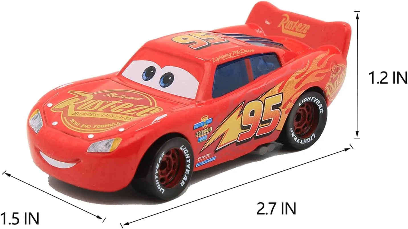 6 Piece Car 3 Toys, Movie Car, Die-cast Toy Cars, Birthday for Boys Over 3 Years Old (6 Piece)