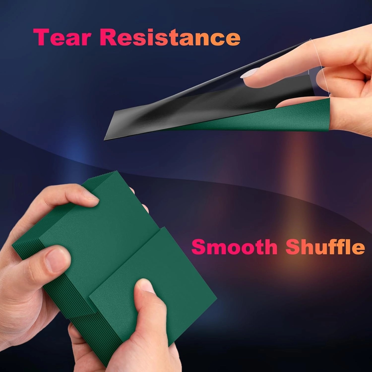 600 Pack MTG Card Sleeves, Matte Dual Card Sleeves with Opaque Back & Smooth Shuffle, Tear Resistant Card Protectors for MTG, TCG and Game Cards (6 Colors)