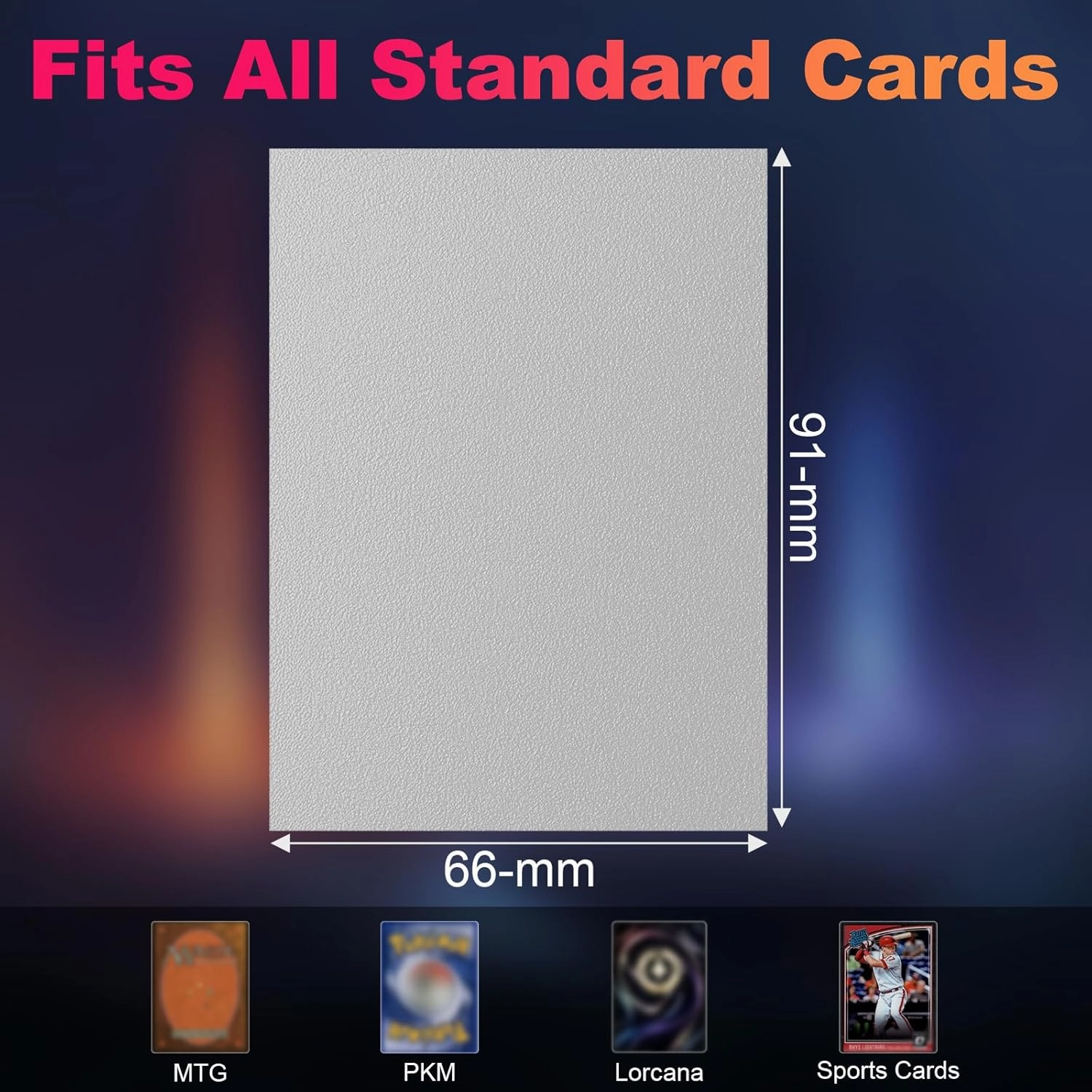 600 Pack MTG Card Sleeves, Matte Dual Card Sleeves with Opaque Back & Smooth Shuffle, Tear Resistant Card Protectors for MTG, TCG and Game Cards (6 Colors)