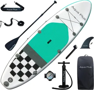 6inches Thick Inflatable SUP for All Skill Levels Stand Up Paddle Board,Paddle,Pump,ISUP Travel Backpack, Leash,Shoulder Strap,Youth,Adult Inflatable Paddle Board