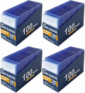 800 Top Loaders for Cards for Baseball, Football, MTG Cards, Ultra-Clear Protectors for Trading Collectibles (400 Hard Sleeves 400 Soft Sleeves)