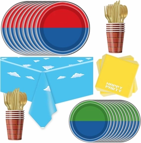 81Pcs Super Brother Party Tableware Set, Super Brother Party Decoration, Super Brother Birthday Party Supplies