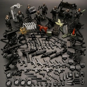 8 PCS Multiple Movable Joints SWAT Police Figure, Special Forces Mini Military Action Figure with Weapons and Accessories Building Blocks Set,Best Gift for Boys