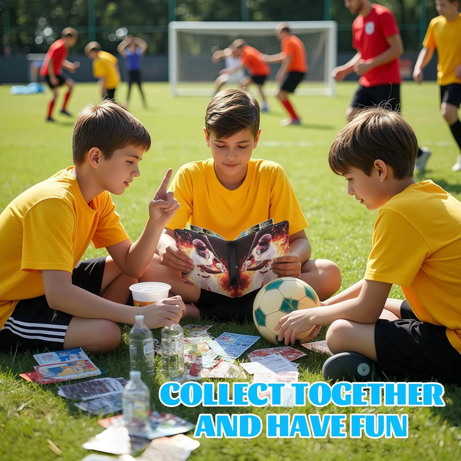 900 Pockets Baseball Card Binder for Soccer Trading Cards,Portable Waterproof Storage Bag with Removable Sleeves for Sports TCG Cards Collectors