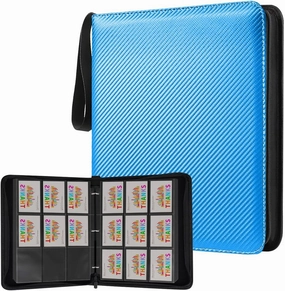 900 Pockets Card Binder, Trading Card Binder with Zipper, Double Sided Pockets Card Holder Carry Case for Baseball Card, Football Card for Kids Organized