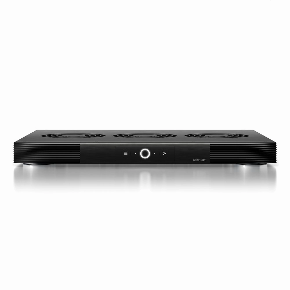 AC Infinity AIRCOM S9, Quiet Cooling Fan System 17" Top-Exhaust for Receivers, Amps, DVR, AV Cabinet Components