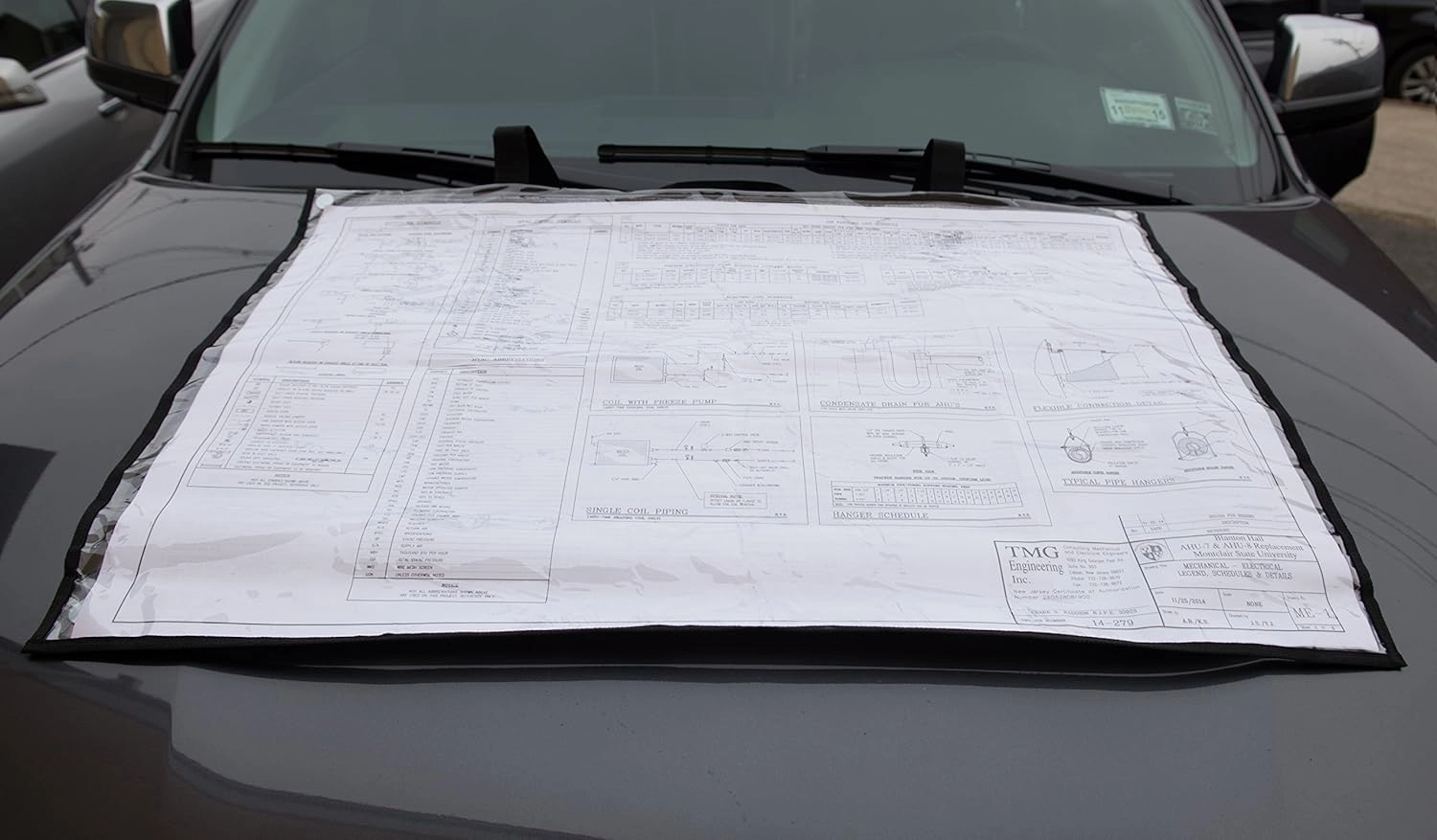 Adir Blueprint Cover Protector - Blueprint Plans Shield, Poster Carrier, Map Holder - Blueprint Sleeve and Map Protector (Fits Documents Size 16 inch x 34 inch)