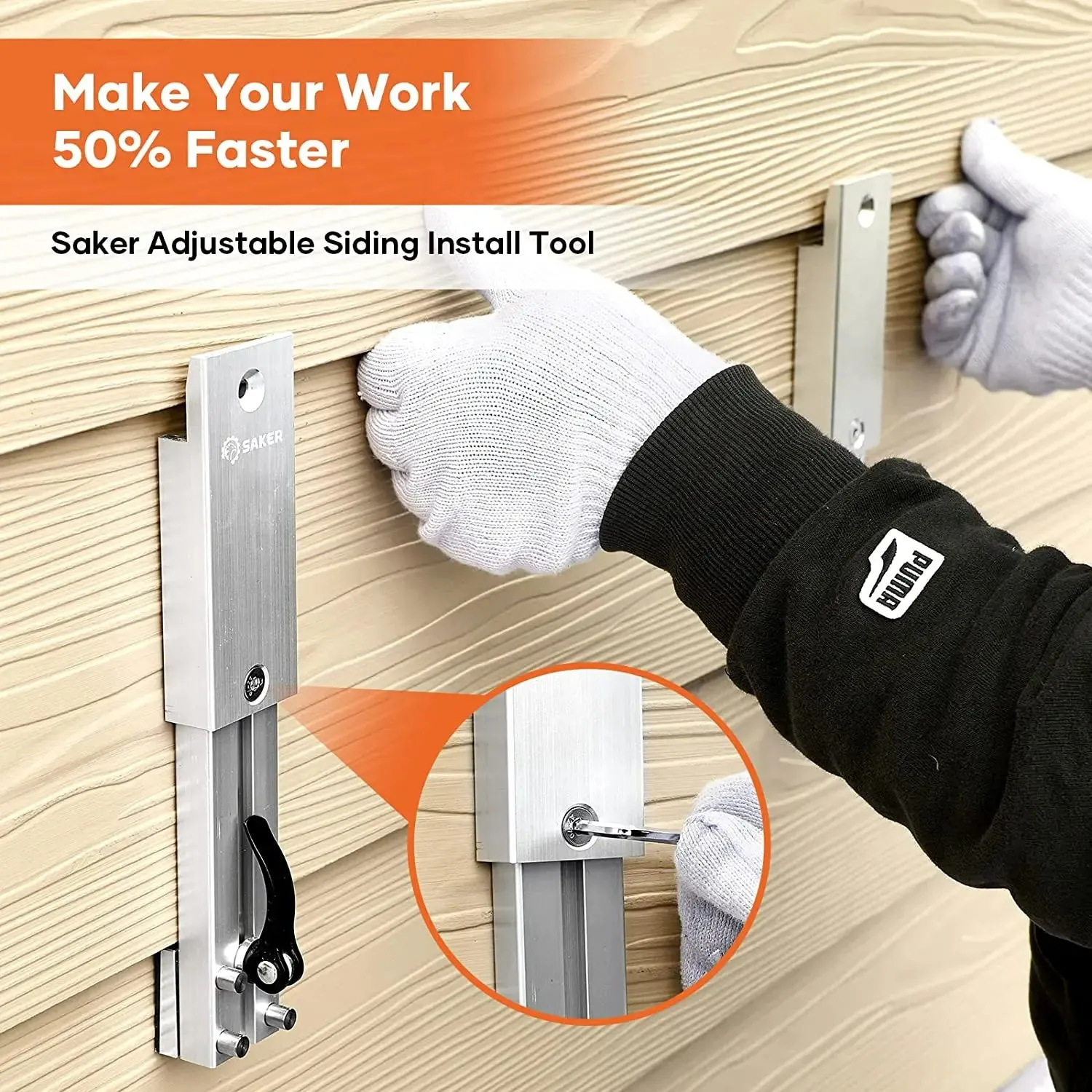 Adjustable Siding Installation Tool - Easy Panel Mounting Bracket