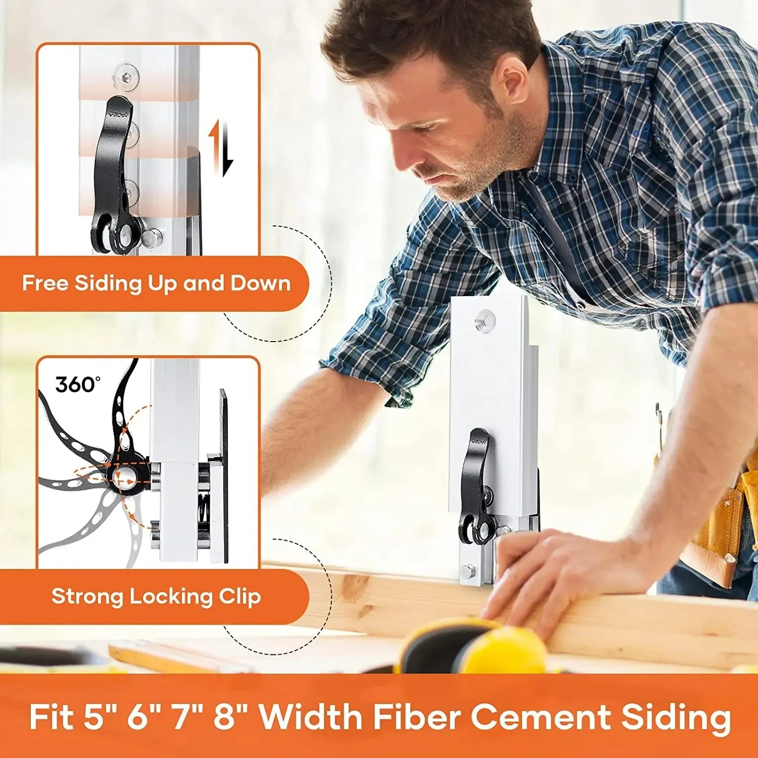 Adjustable Siding Installation Tool - Easy Panel Mounting Bracket
