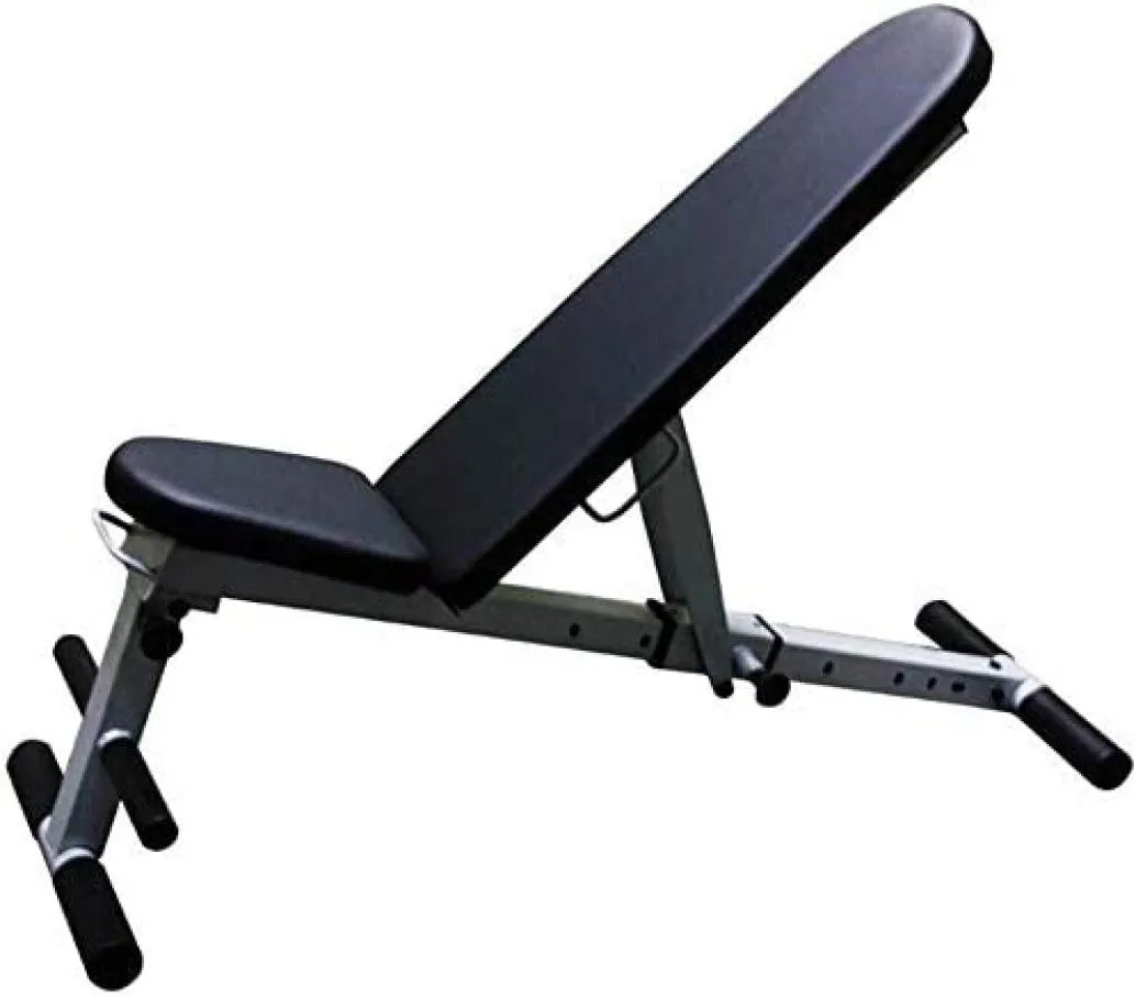 Adjustable Weight Bench Utility Sit Up Bench Multi-Purpose Gym Bench Flat/Incline/Decline Strength Training for Home Gym Black