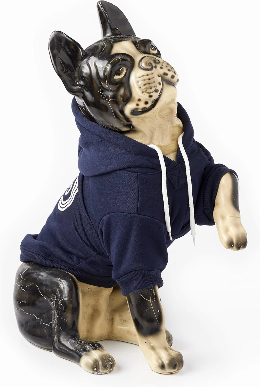 Adopted Dog Hoodie from Brass Monkey - X-Small (14" Chest), Includes 2 White Drawstrings and Velcro Fasteners, Cute Dog Accessories with Vintage Inspired Designs, Makes a Great Gift for Dog Lovers!