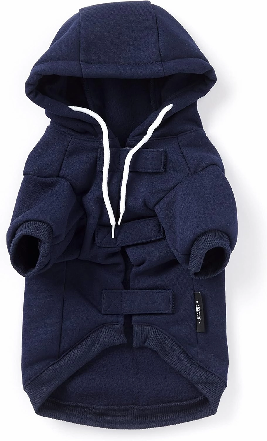 Adopted Dog Hoodie from Brass Monkey - X-Small (14" Chest), Includes 2 White Drawstrings and Velcro Fasteners, Cute Dog Accessories with Vintage Inspired Designs, Makes a Great Gift for Dog Lovers!