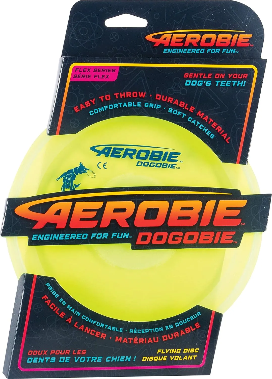 Aerobie Dogobie Disc Outdoor Flying Disc for Dogs - Colors May Vary