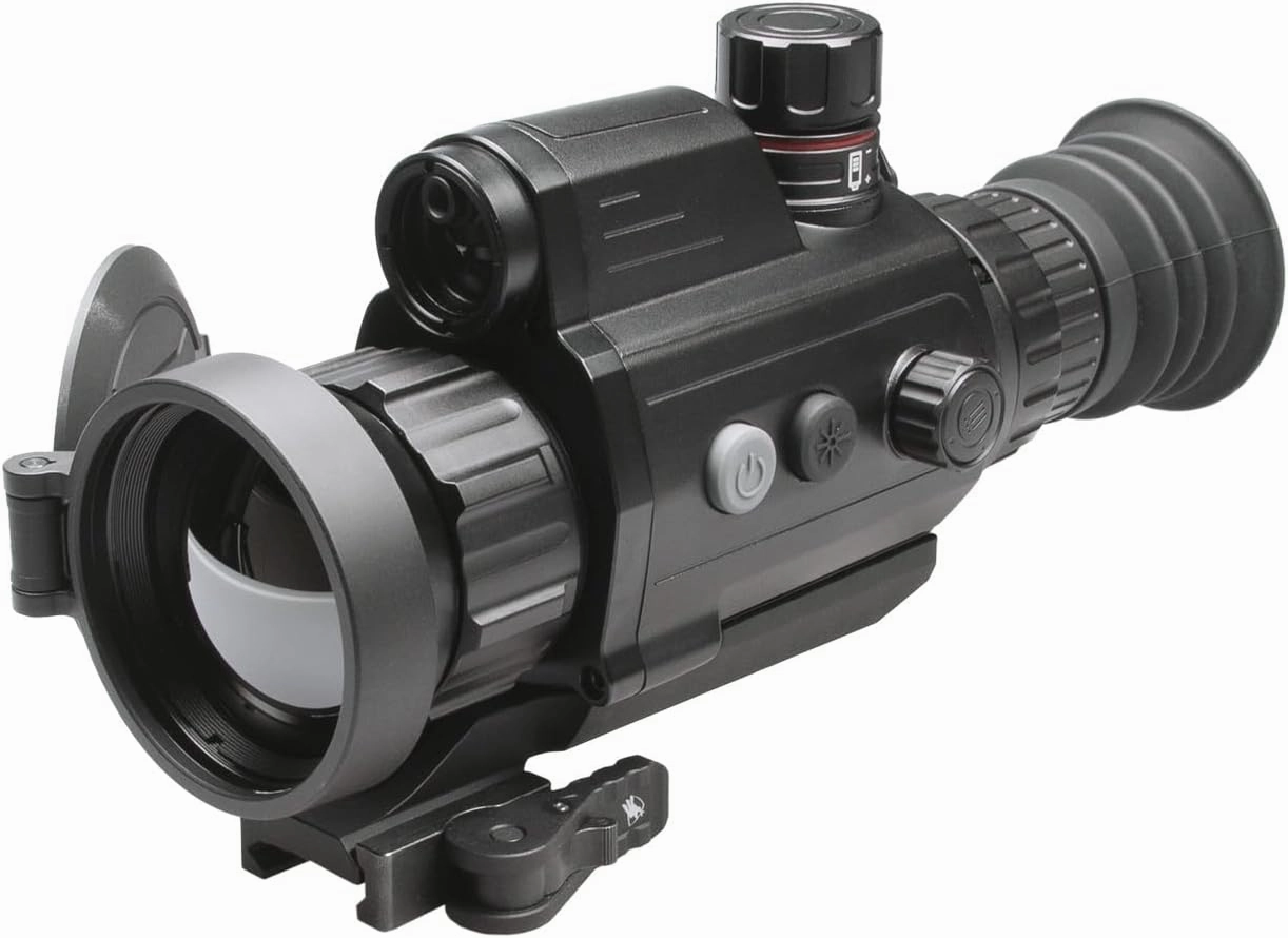 AGM Global Vision Varmint V2 Thermal Imaging Riflescope LRF for Hunting, IR Scope with 600m Laser Rangefinder, OLED Display, Video Recording, WiFi, Ballistic Calculator, Waterproof
