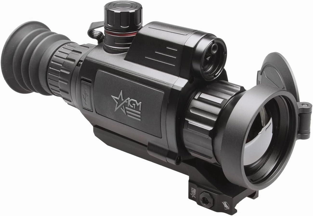 AGM Global Vision Varmint V2 Thermal Imaging Riflescope LRF for Hunting, IR Scope with 600m Laser Rangefinder, OLED Display, Video Recording, WiFi, Ballistic Calculator, Waterproof