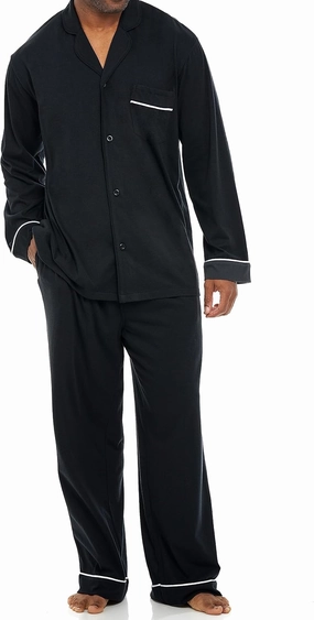 Alexander Del Rossa Cotton Pajamas for Men Set, Knit PJ Mens Pajamas Set, Pijamas Para Hombres de Algodon