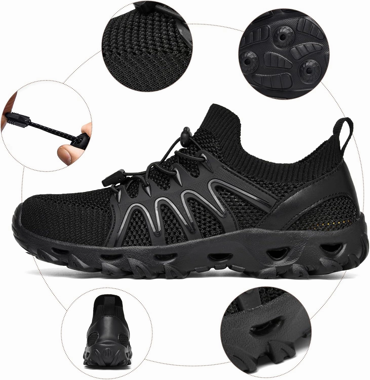 Alibress Water Shoes for Women Men Quick-Dry Aqua Shoes Men's Hiking Water Shoes Women's Beach Shoes Lightweight Water Sports Shoes for Swimming Fishing Kayaking