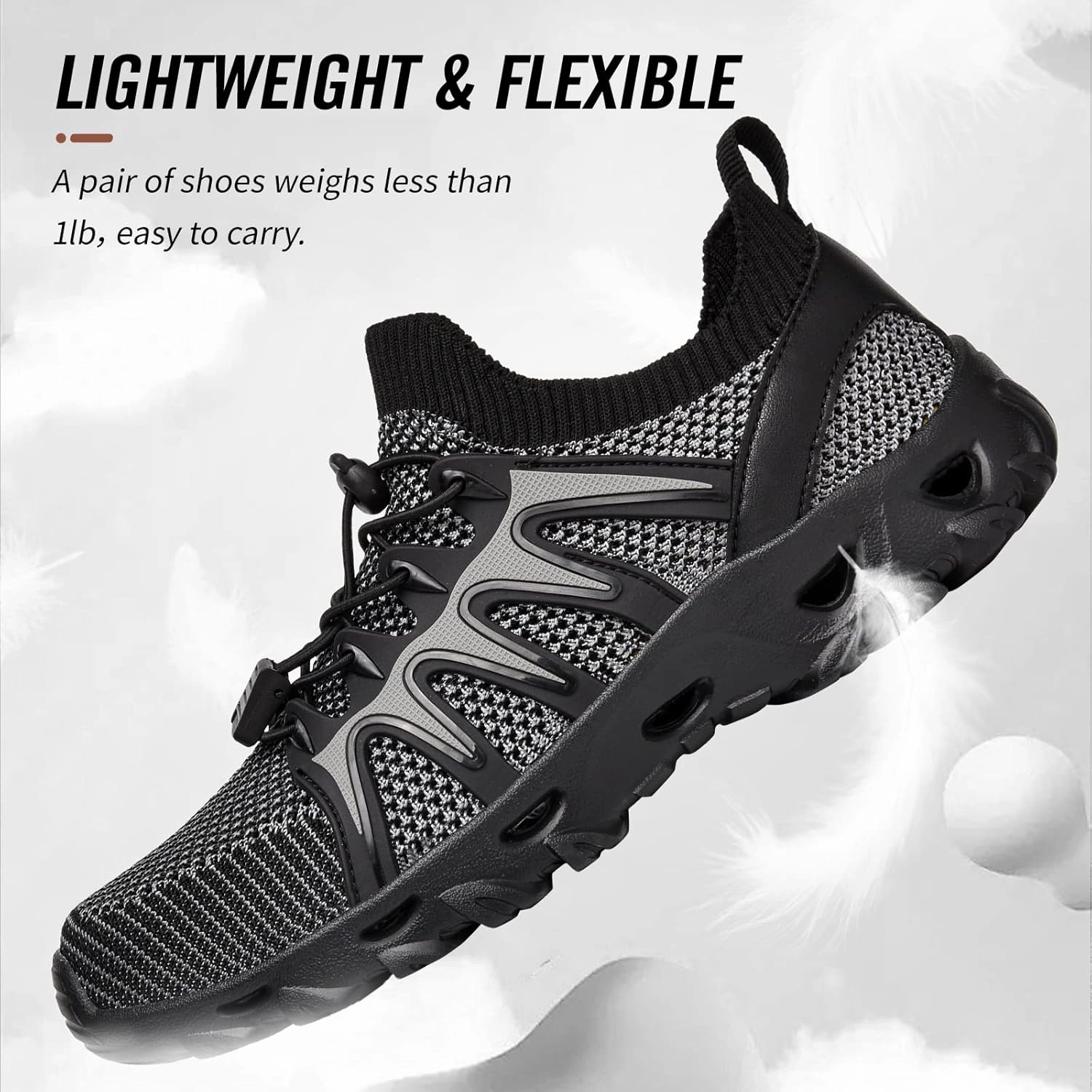 Alibress Water Shoes for Women Men Quick-Dry Aqua Shoes Men's Hiking Water Shoes Women's Beach Shoes Lightweight Water Sports Shoes for Swimming Fishing Kayaking