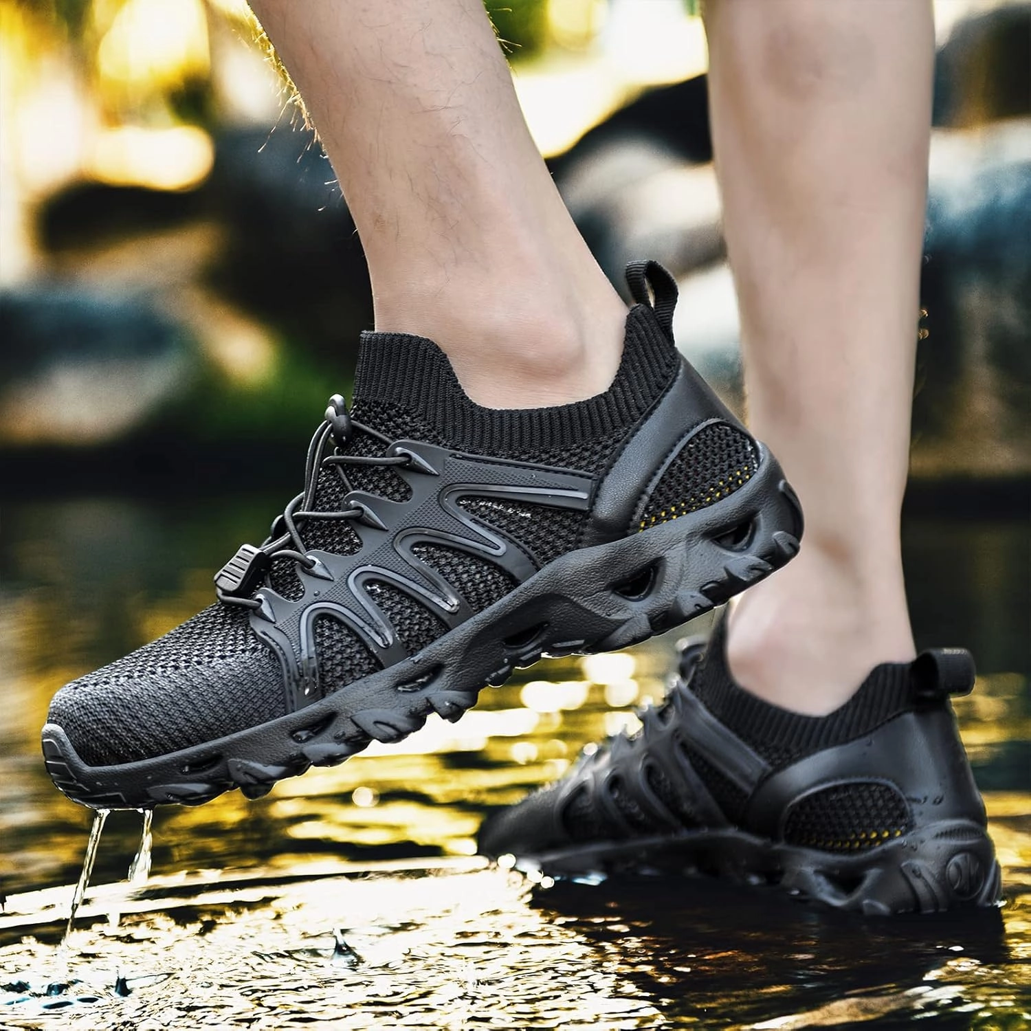 Alibress Water Shoes for Women Men Quick-Dry Aqua Shoes Men's Hiking Water Shoes Women's Beach Shoes Lightweight Water Sports Shoes for Swimming Fishing Kayaking