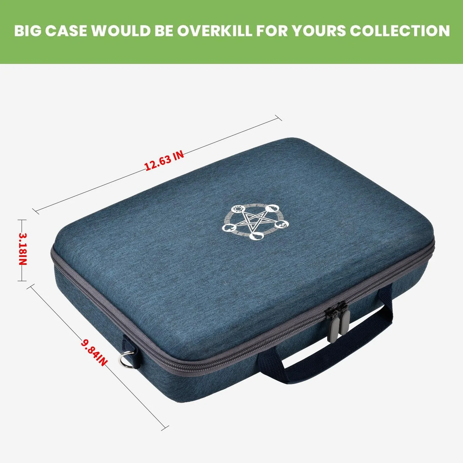 ALKOO Trading Card Case, 2000  Card Deck Box for MTG Commander, for YuGiOh, for Magic The Gathering, for Cards Against Humanity, Football Baseball Sports Collectible Cards Holder (Blue)