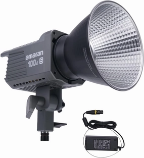 Amaran 100dS LED Video Light, amaran 100d Upgrade App Control 8 Pre-Programmed Lighting Effects DC/AC Power Supply Photography Shooting Light