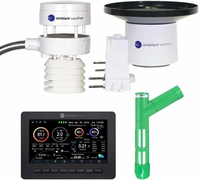 Ambient Weather WS-5000 Garden Bundle - Ultrasonic Smart Weather Station for The Garden w/WiFi Remote Monitoring and Alerts