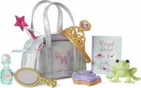 American Girl WellieWishers 14.5-inch Doll Ready to Be Royal Accessories with Bag, Hand Mirror, and Tiara, For Ages 4 