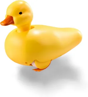 Amphibious Cole Duck Toy, Electric Duck Bath Toy Swimming Duck Water Toy Duckling Car Toy Call Duck Crawling Toy for Babies Electric Pet Duck for Boys and Girls (Yellow)