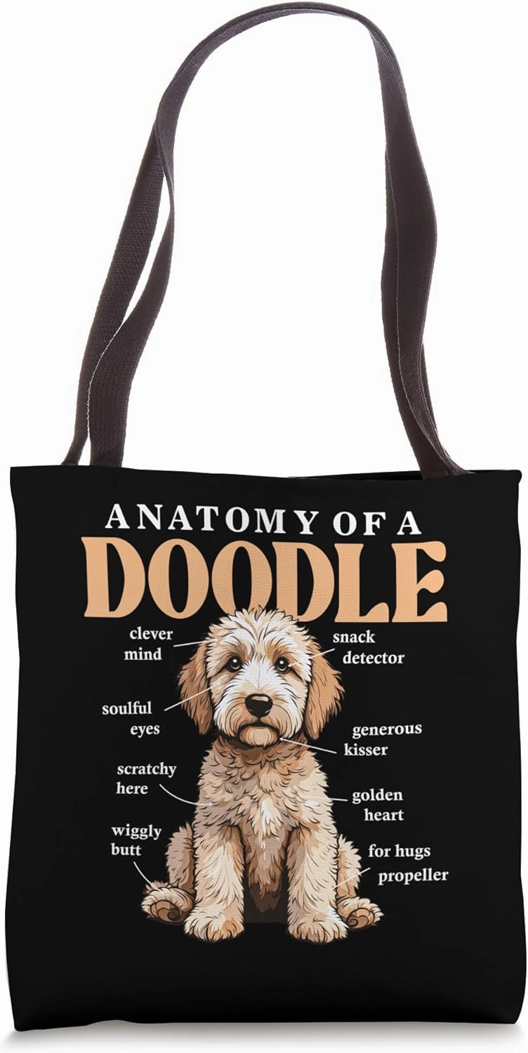 Anatomy Of A Doodle Dog Doodle Owner Goldendoodle Lovers Tote Bag