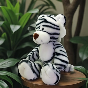 Anico 13" Pick-A-Pet White Tiger Stuffed Animal – Soft Plush Tiger, Cuddly Stuffed Tiger Toy for Kids, for Birthdays, Holidays, and Collectors!