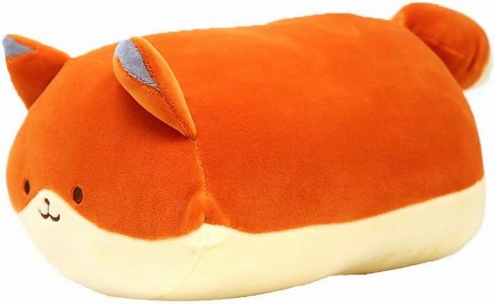 Anirollz Stuffed Animal Plush Toy – 10" Medium Plush Doll | Soft, Squishy, Cute, Comfort, Safe | Birthday Gift Pillow with Cute Character Fox Foxiroll