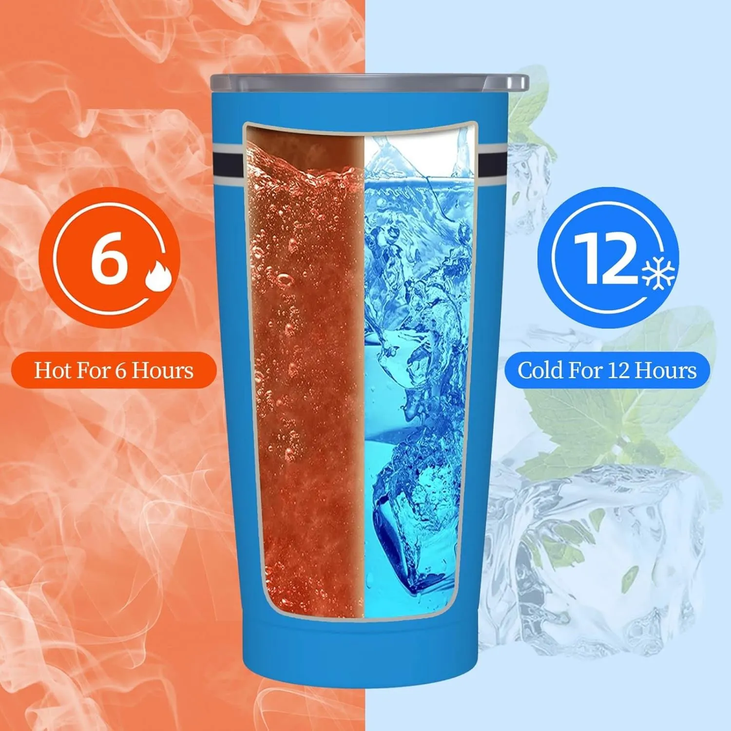 ANTKING Carolina Cup Insulated Tumbler with Straw Customized Personalized Any Name & Number 20 oz Gifts for Men