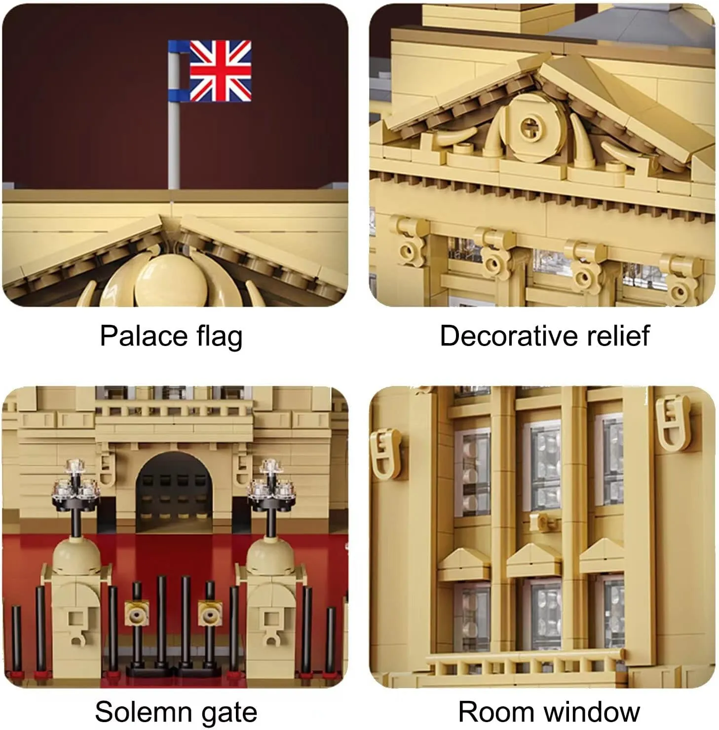 Architecture Buckingham Palace Building Blocks, 5604 Pcs Modular House Building Set for Adults Collectors Hobbyists, DIY Blocks Educational Toy Gift