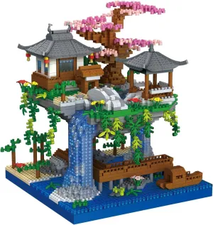 Architecture Cherry Blossom Tree Micro Building Blocks Set（1950PCS） - Architectural Model Toys Gifts for Kid and Adult