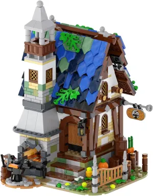 Architecture The Medieval Times Roman Blacksmith Shop Building Blocks Set（1025PCS）- Architectural Model Toys Gifts for Kid and Adult