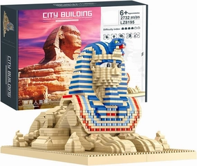 Architecture Egypt The Great Sphinx Statue Micro Building Blocks (2732 Pieces) Creative Building Set for Adults and Teens