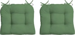 Arden Adirondack Chair Cushion, 2 Pack, 20 x 18, Rain-Proof, Fade Resistant, Cushion for Adirondack, Rocking and Outdoor Chairs 18 x 20, Moss Green Leala