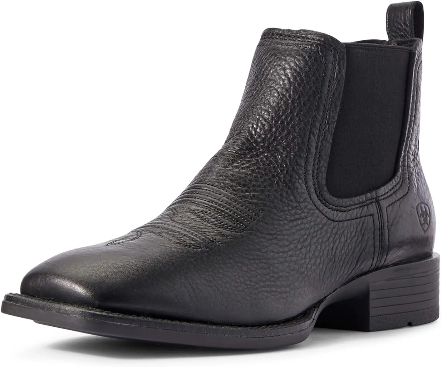 ARIAT Mens Booker Ultra Square Toe Chelsea Casual Boots Ankle - Brown