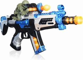 ArtCreativity FuryX Light Up Toy Gun for Kids with Vibrating Man - 16 Inch Blaster Gun with LED Lights, Sound Effects, and Vibration Feedback - Cool Toy Guns in Colorful Box, Toy Guns for Boys 4-6