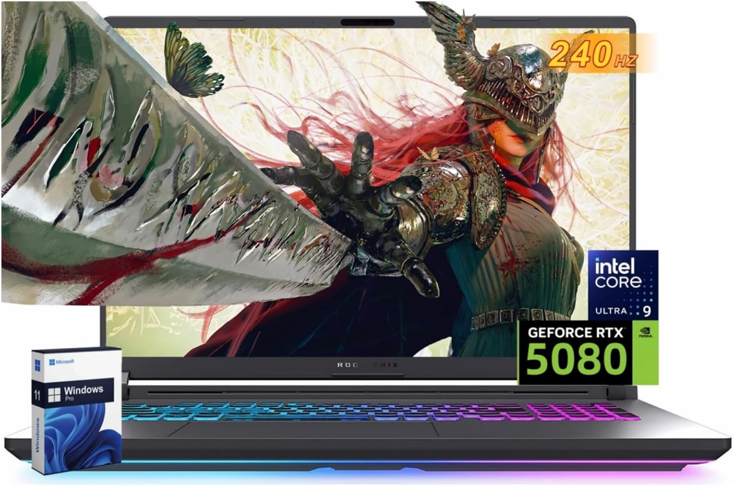 ASUS ROG Strix G18 Gaming Laptop, NVIDIA RTX 5080 16GB GDDR7, Intel Ultra 9 275HX(Up to 5.4GHz, 24 Cores), 18 inch 240Hz 3ms 2.5K(2560x1600), WiFi 7, 32 GB DDR5 RAM, 2 TB SSD, Windows 11 Pro