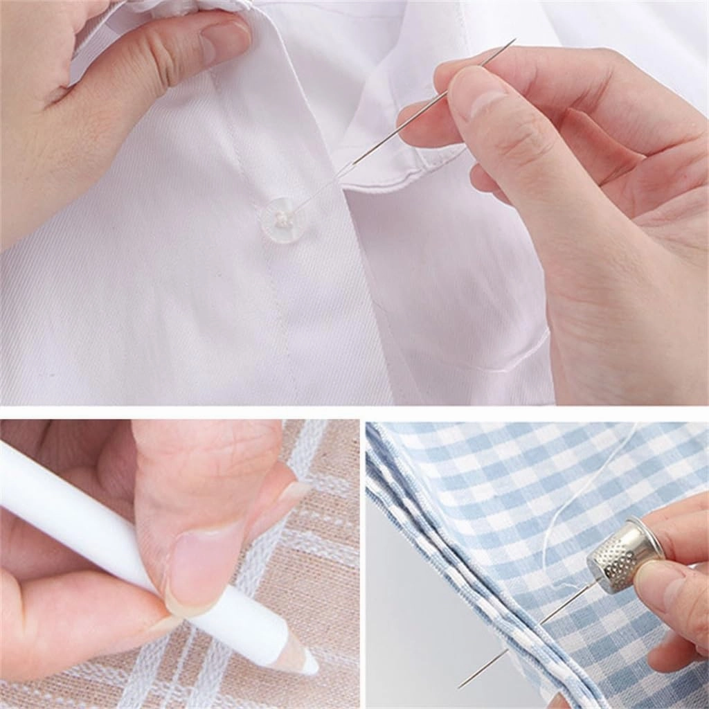 ASWRTYJO Multifunctional Home 113 Piece Tailoring Bag Convenient Large Handle Travel Sewing Needle and Thread Bag