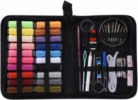 ASWRTYJO Multifunctional Home 113 Piece Tailoring Bag Convenient Large Handle Travel Sewing Needle and Thread Bag