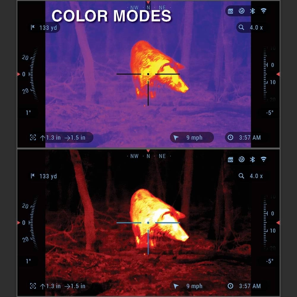 ATN MossyOak Thor 4 Smart HD Thermal Hunting Camouflage Scope w/New gen Sensor, Built-in Ballistics Calc, Video Record, Wi-Fi, 18hrs  Battery