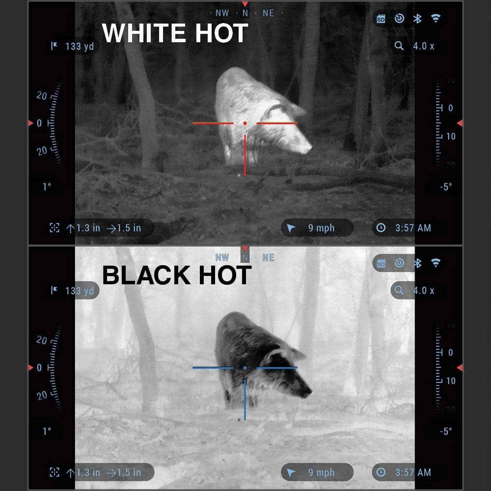 ATN MossyOak Thor 4 Smart HD Thermal Hunting Camouflage Scope w/New gen Sensor, Built-in Ballistics Calc, Video Record, Wi-Fi, 18hrs  Battery