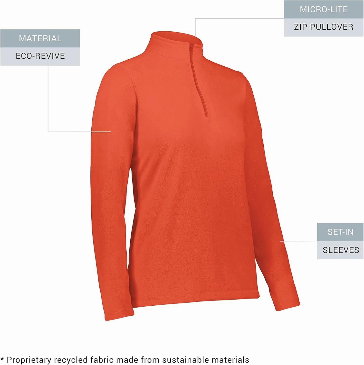 Augusta Sportswear Women's Ladies Micro-lite Fleece 1/4 Zip Pullover