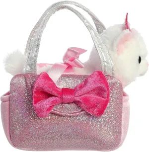 Aurora® Fashionable Fancy Pals™ Trendy Sparkle Pink™ Stuffed Animal - On-The-go Companions - Stylish Accessories - 6 Inches