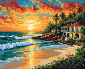 Australia Collection PD (58) - Noosa Heads, QLD - Van-Go Paint-by-Number 60x75cm no Frame