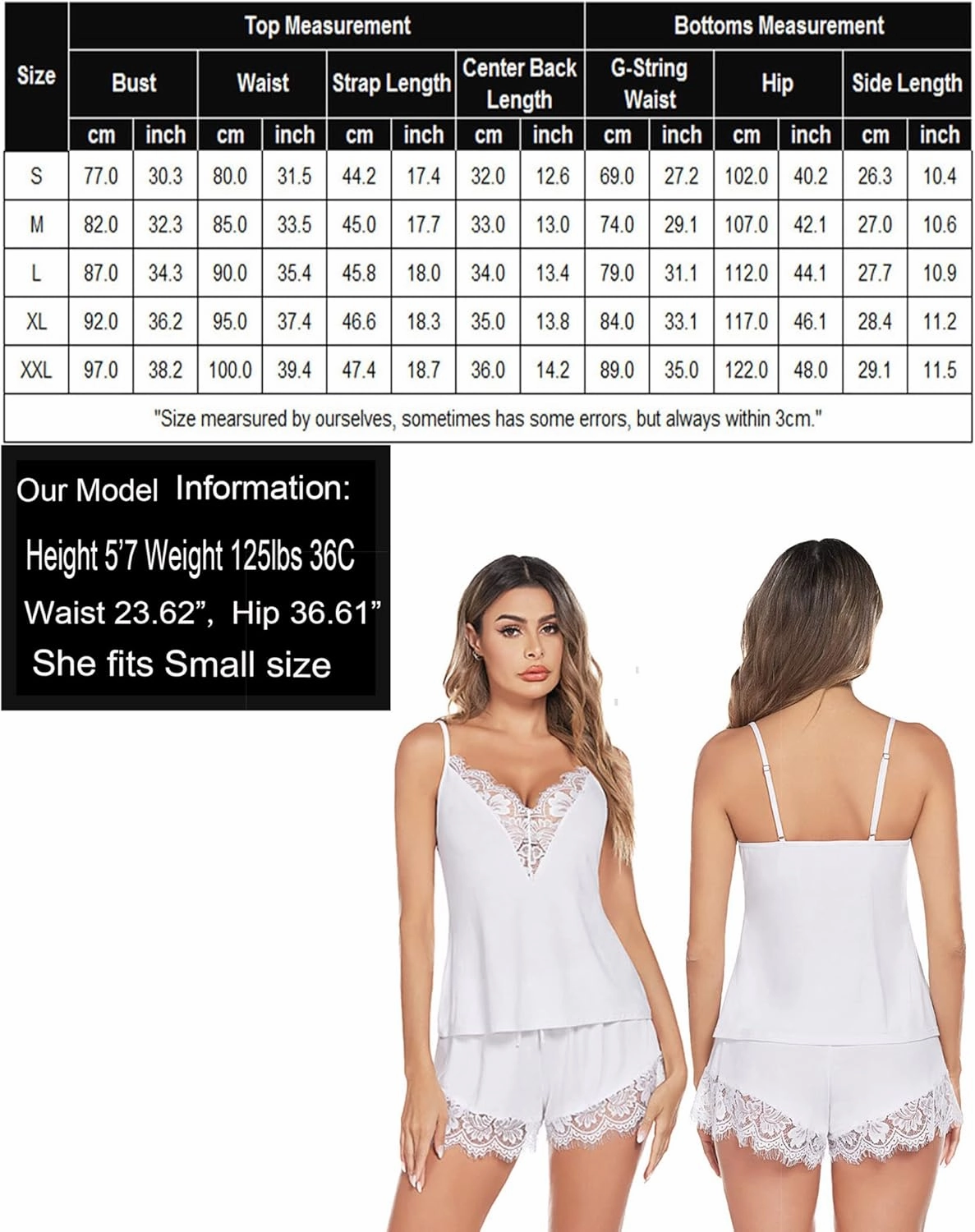 Avidlove Women Pajama Set Lace Trim Short PJ Set Modal V Neck Sleeveless Sleepwear Drawstring Waist Nightwear S~XXL