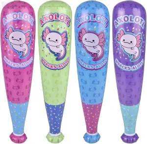 Axolotl Inflatable Baseball Bats | 12 Pack | 20 Inch | Inflate Decorations and Toys